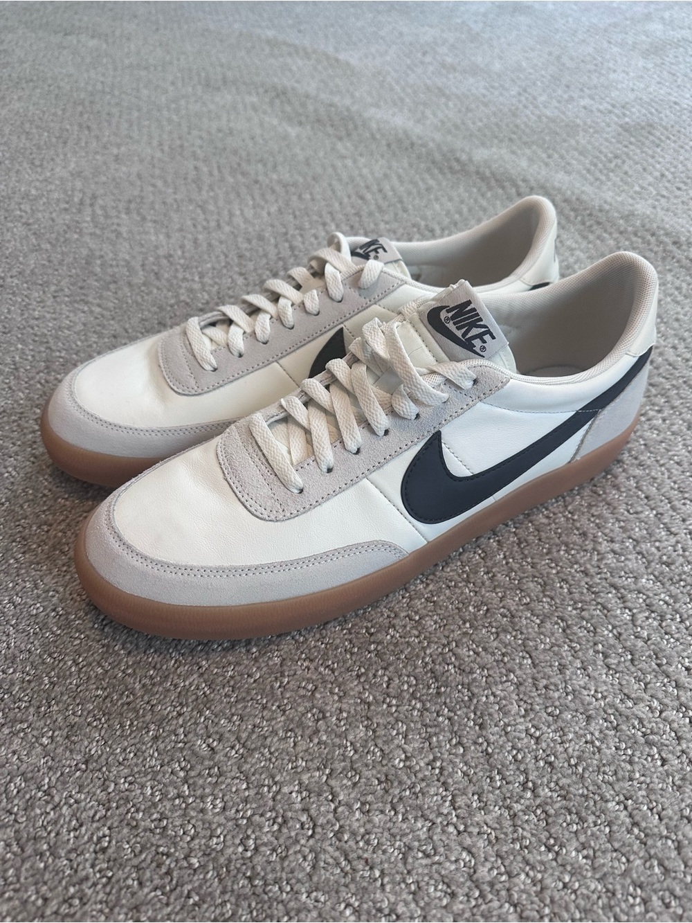 New Nike Men’s Low-Top Casual Sneakers - White/Black/Gum
